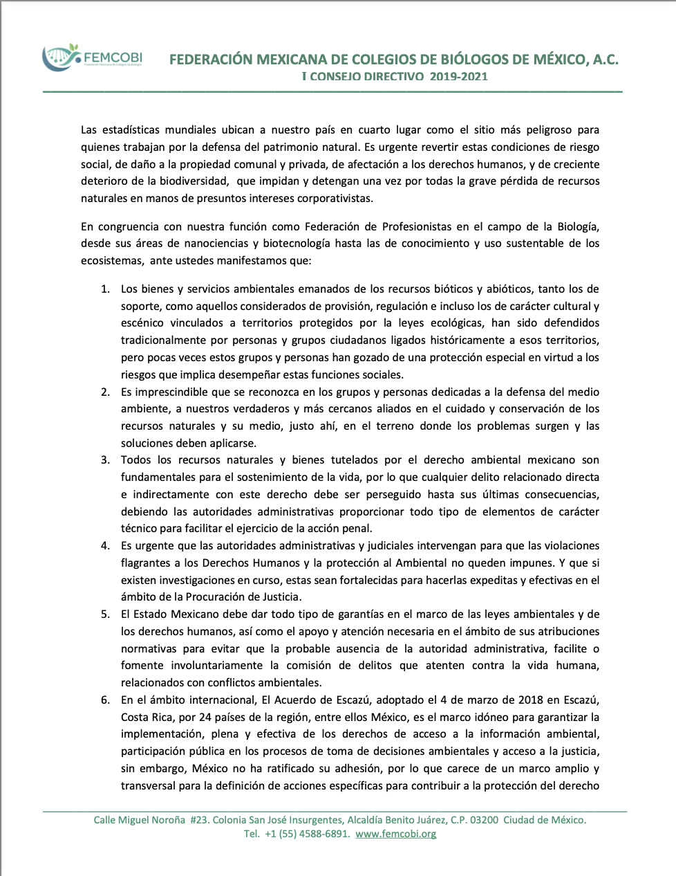 Femcobi ambientalistas 2